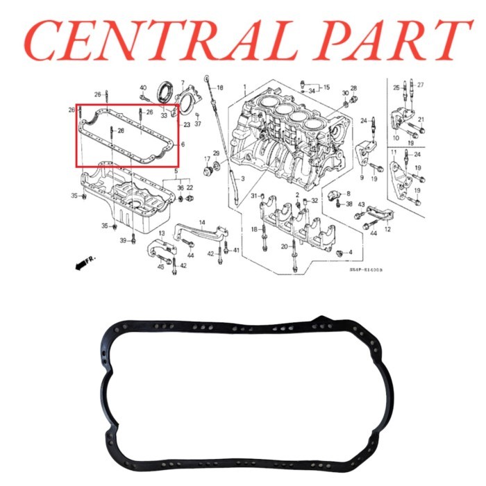 paking carter mobil honda civic sport tahun 1984 1985 1986 1987 berkualitas
