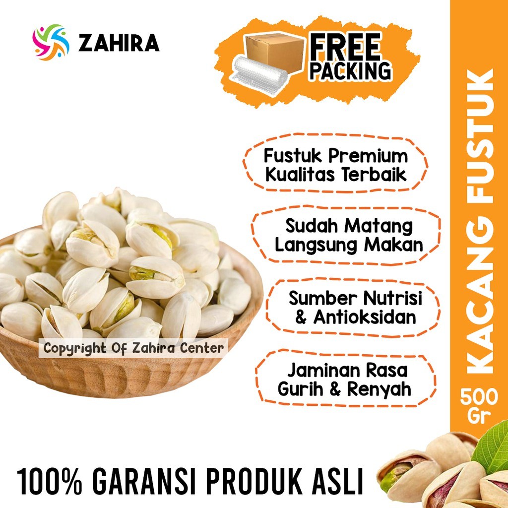 

Kacang Fustuk Pistachio 500gr Khas Arab Saudi Untuk Almond Oleh oleh Haji Umroh Kualitas Premium