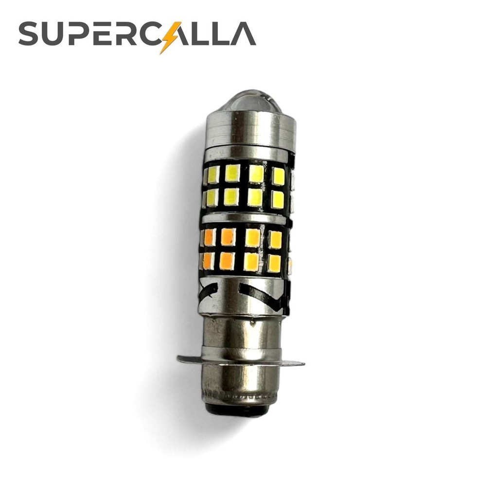 Supercalla Lampu LED Motor Laser H6 LS 3 Putih Kuning 12 Watt 40M27-36 Led