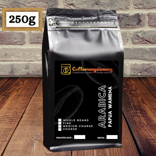 

KOPI ARABIKA PAPUA WAMENA 250g PREMIUM - (Biji/Giling) - Biji
