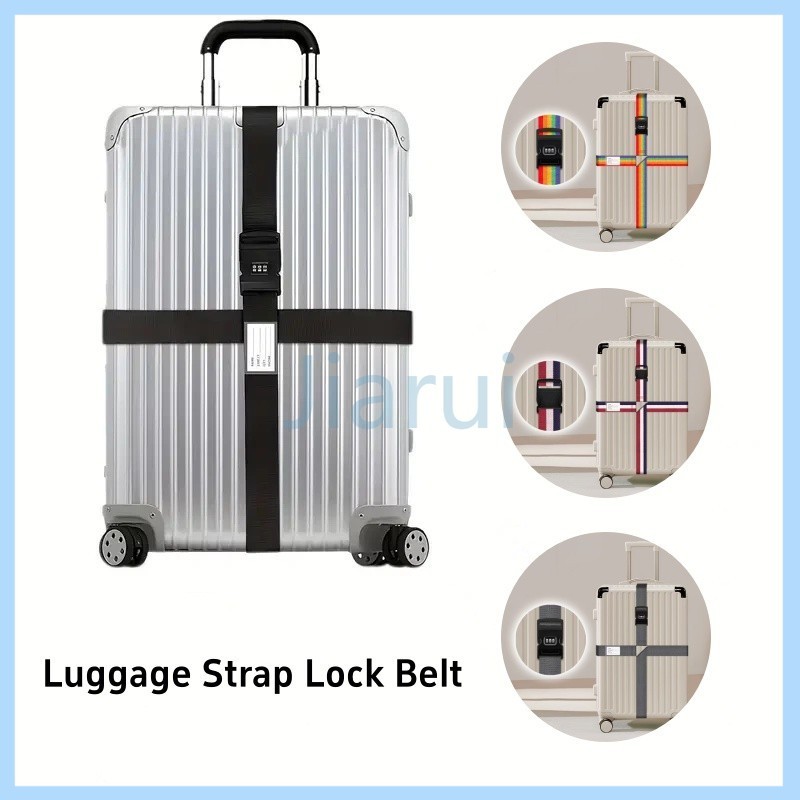 Jiarui Luggage Strap Lock Belt / Pengikat Silang Koper / Luggage Strap Belt koper / Tali Pengikat ko