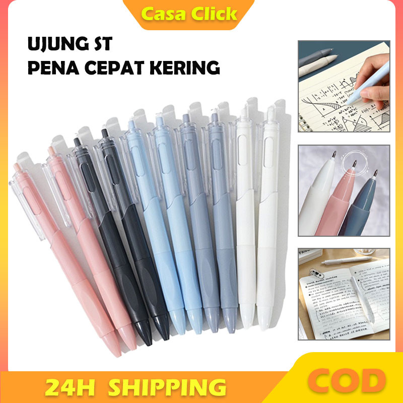 

ST Pen Pulpen Gel Cepat Kering Pulpen Tanda Tangan Pulpen Putih Kecil Pulpen Pemeriksaan 0.5MM