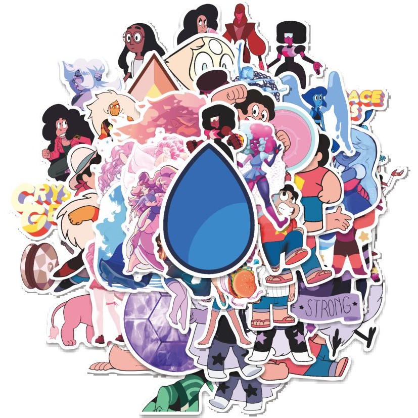 

HOT 50 PCS STIKER Stiker Kartun Steven Universe Char Mix 3Stiker Fashion Cars Decal Dingin Kartu Album Custom Vinyl Anti Air- Sticker Aesthetic Buku Journal Koper Casing HP Tablet Laptop Helm Motor Botol Minum