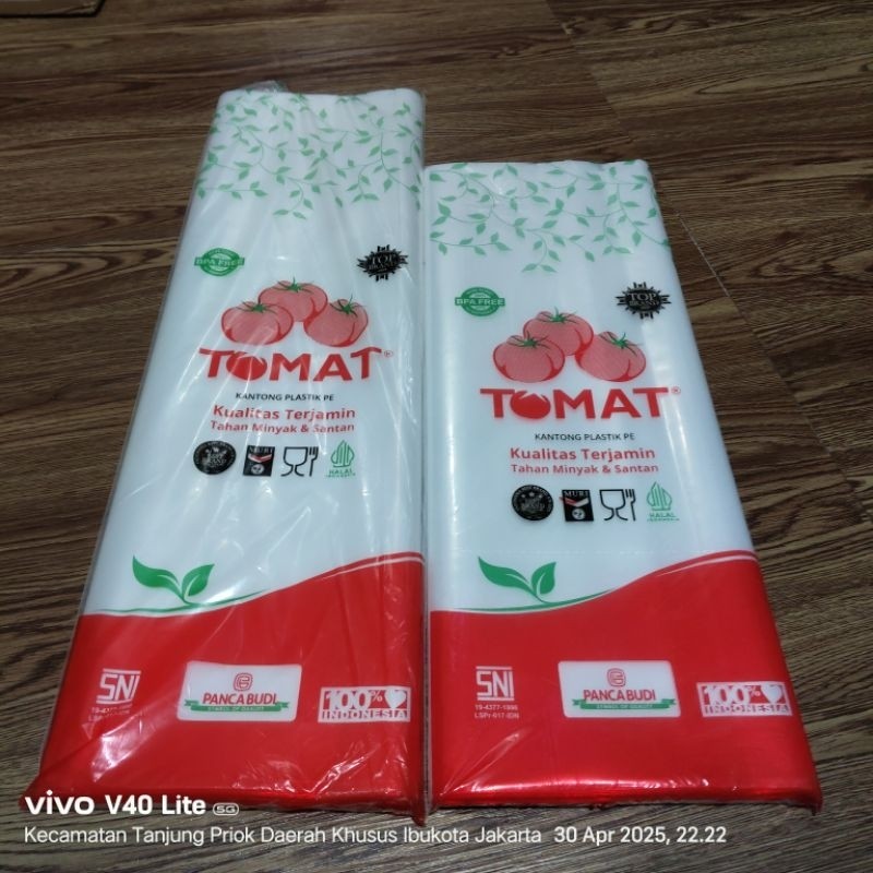 (VARIAN)Kantong plastik Tomat Uk  60X100X0.8 / PE Tebal Kantong Plastik Tomat/Plastik bening