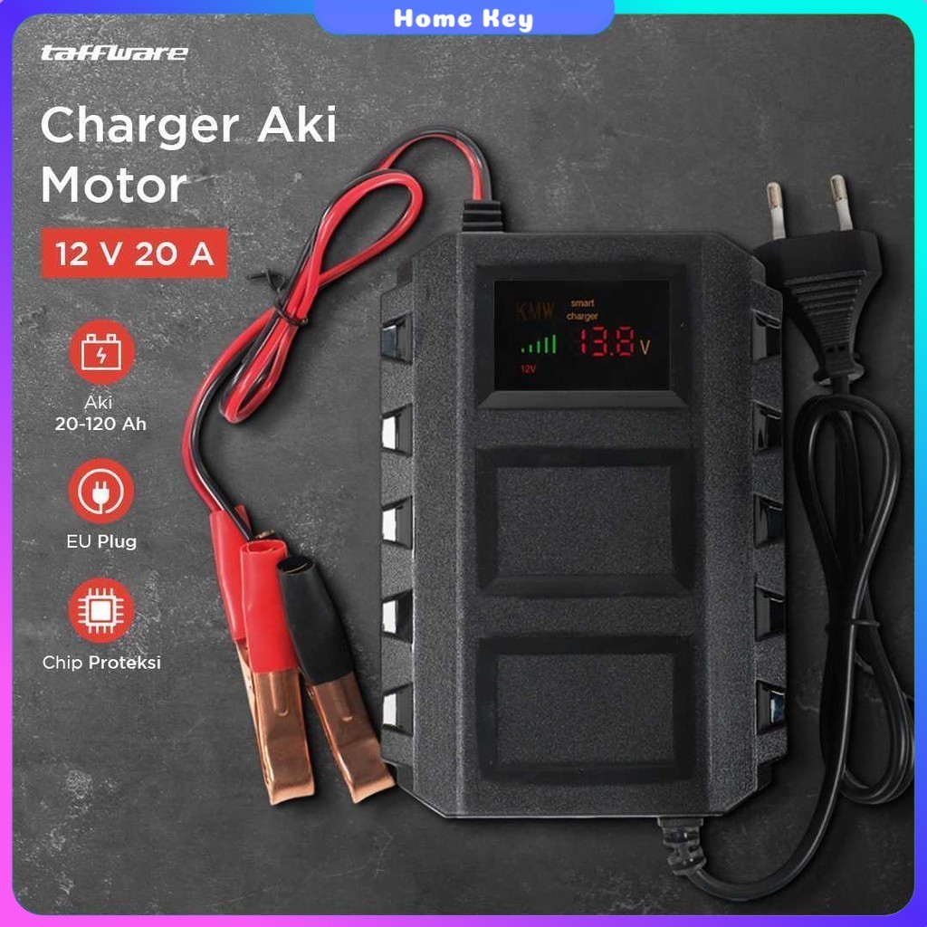 Taffware Charger Aki Mobil Intelligent Battery Charger 12V 20A - KC-20A