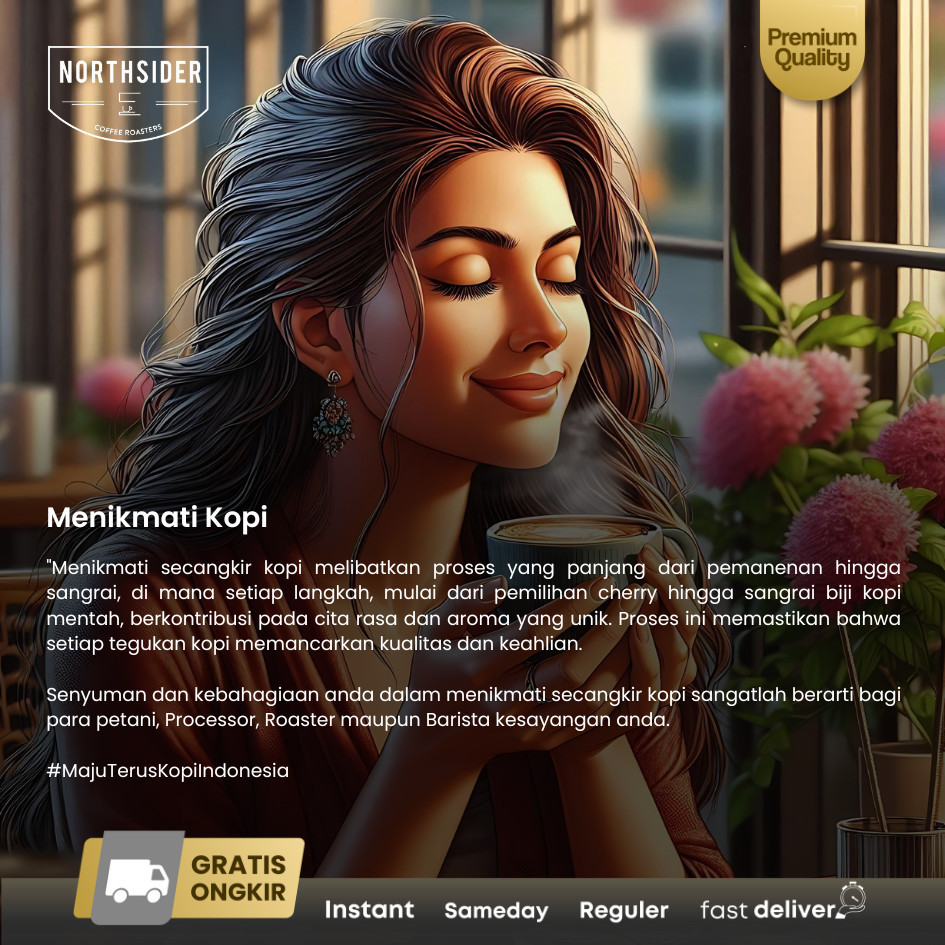 

JAMIN MURAH !!!Northsider Kopi Arabika Ethiopia Mokanesa Bulga fully-washed coffee(BISA LANGSUNG ORDER)