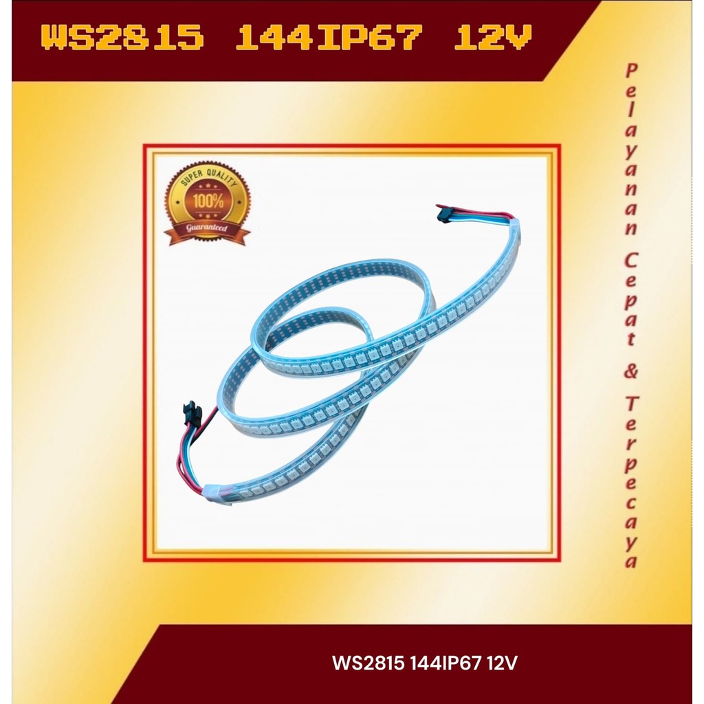 WS2815 12V 144IP67 Waterproof harga 1 meter