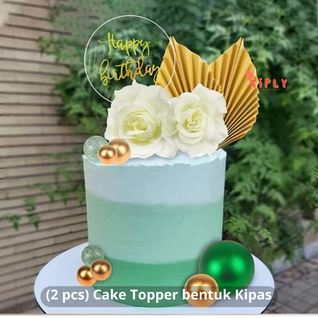 

(2 pcs) Cake Topper bentuk Kipas/Topper Hiasan Dekorasi Kue/Dekorasi Kue Ulang Tahun