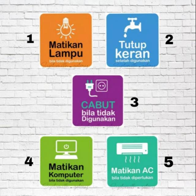 

STICKER WATERPROOF HEMAT ENERGY - STIKER MATIKAN LAMPU - STIKER MATIKAN KRAN - STIKER CABUT KABEL - STIKER MATIKAN KOMPUTER -STIKER MATIKAN AC
