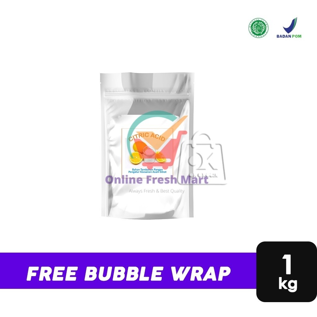 

Citrun Citric Acid Gajah / Asam Sitrat (1 Kg) - Online Fresh Mart Denpasar