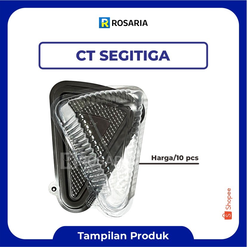 [ 10 pcs ] MIKA CT SEGITIGA Merk MMP Plastik Cake Kue Jajan