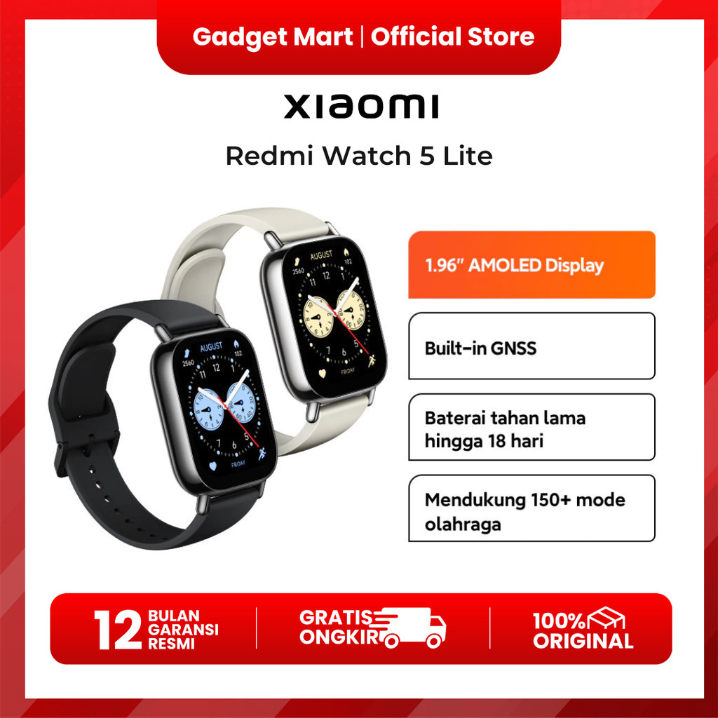 Xiaomi Redmi Watch 5 Lite - Garansi Resmi