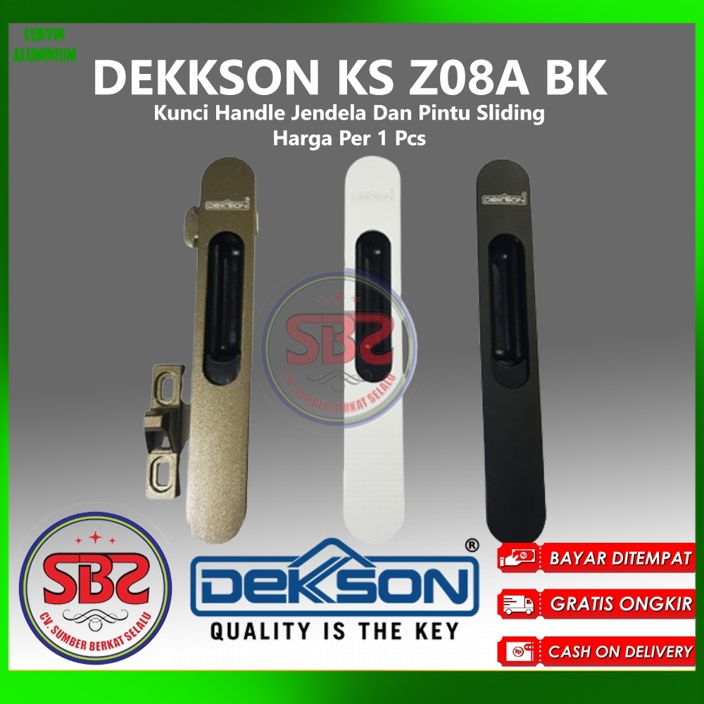 DEKSON Kunci Handle Jendela Dan Pintu Sliding Dekkson KS Z08A BK