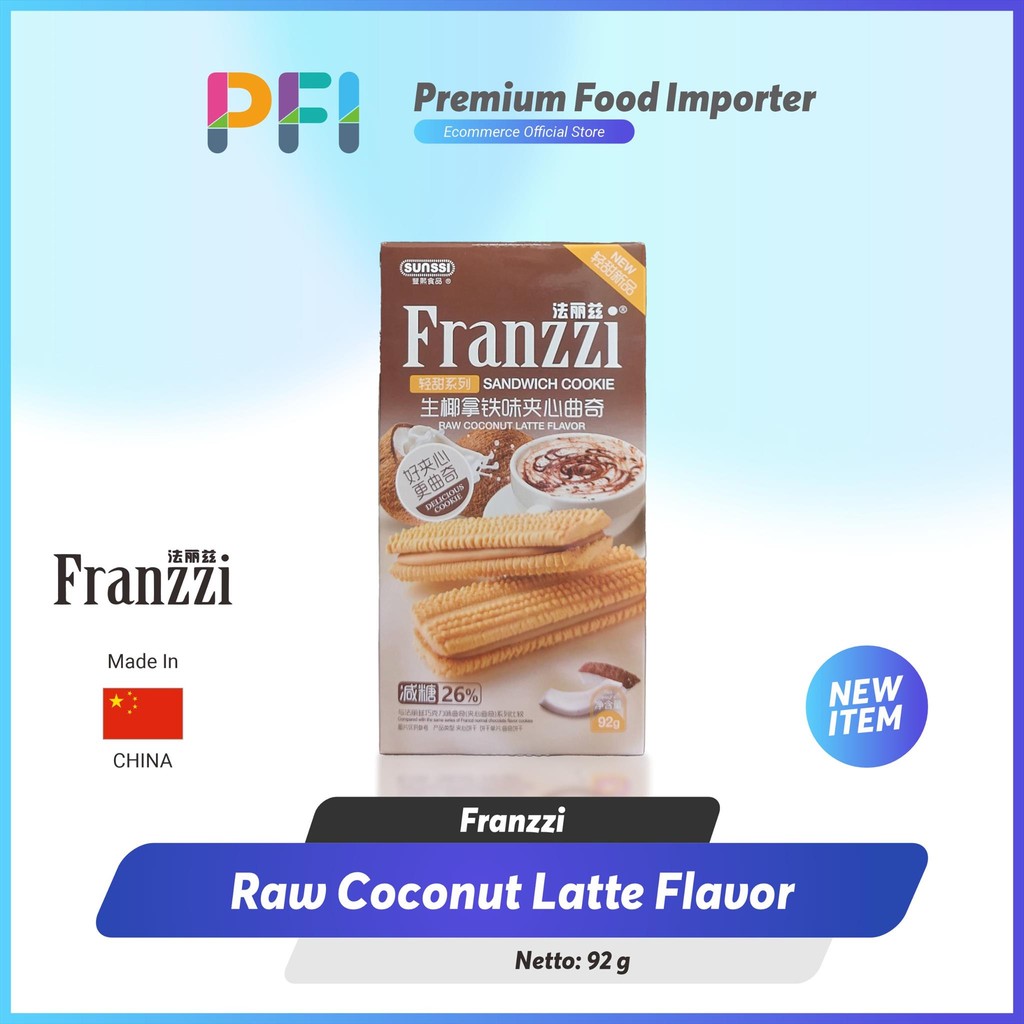 

Franzzi Raw Coconut Latte Sandwich Cookie 92gr