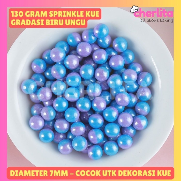 

✨TERLARIS -Sugar Sprinkle Dekorasi Topping Hiasan Kue Sprinkles Springkel Trimit - Mix Blue Purple