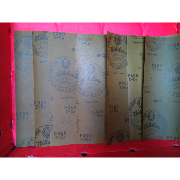 Amplas nikken / sanding paper variant grid halus No 1000,1200,1500