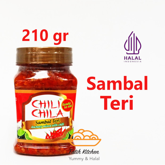 

✨TERLARIS -Sambal TERI CHILI CHILA 210 gr Halal