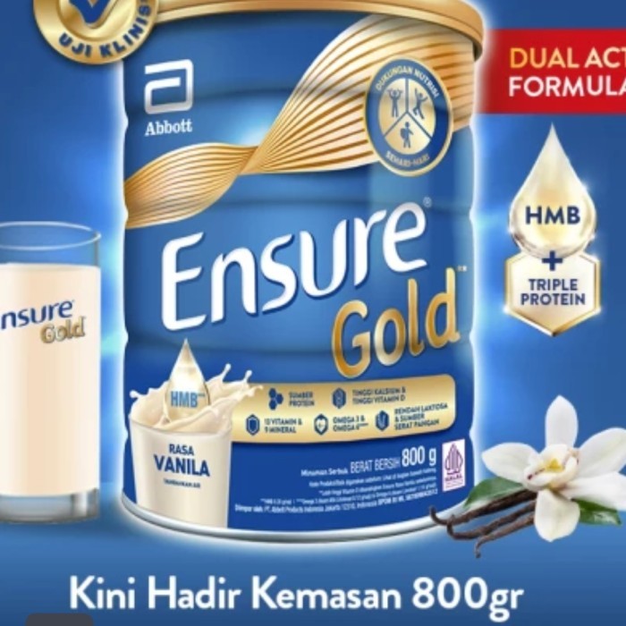 

✨NEW✨ -ENSURE Susu Rasa Vanilla Isi 1000 Gram ABBOTT | Ensure Vanilla 1 kg