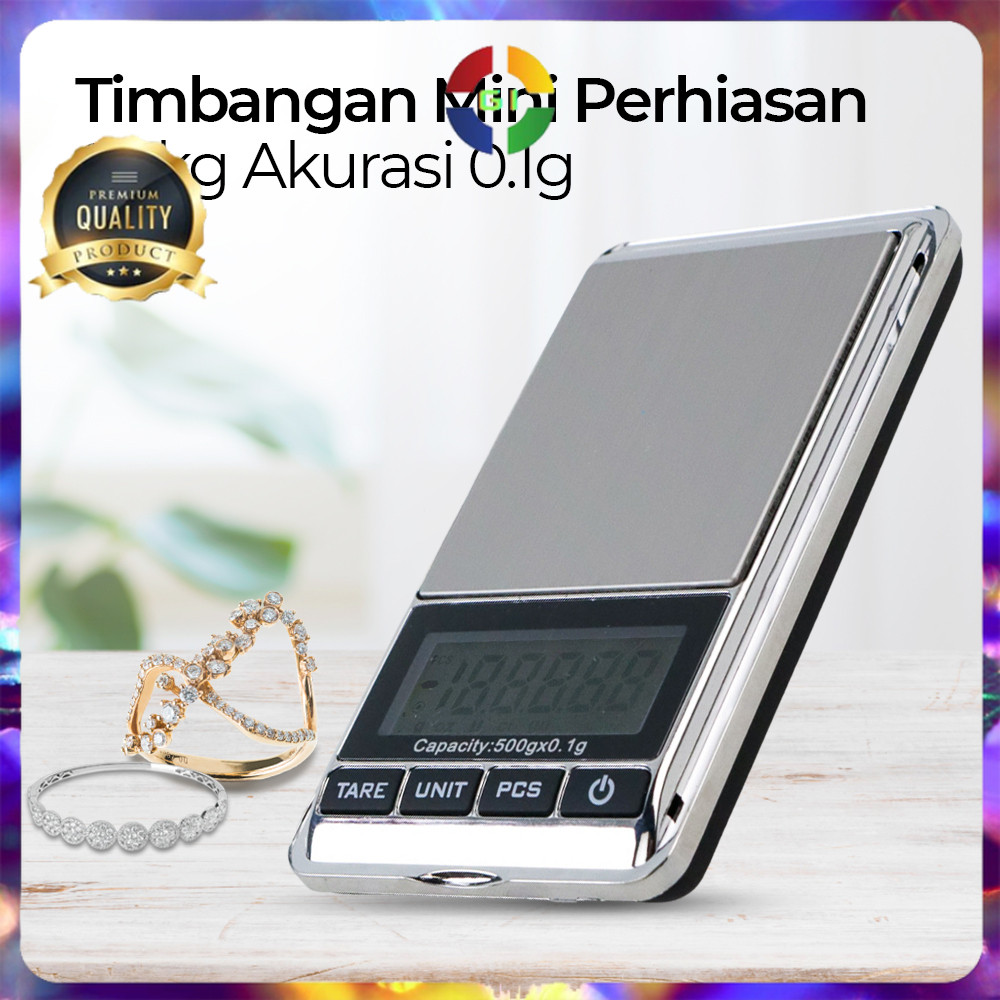 (GI) Timbangan Emas Mini Digital Ori Akurat 500g 0.1g