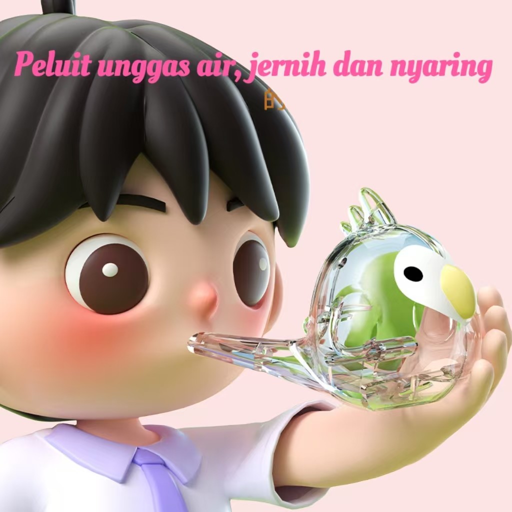 Anak-anak Bermain Peluit/Peluit Burung Air/Anak-anak Otot Mulut Pelatih Memberikan Suntikan Air Buru