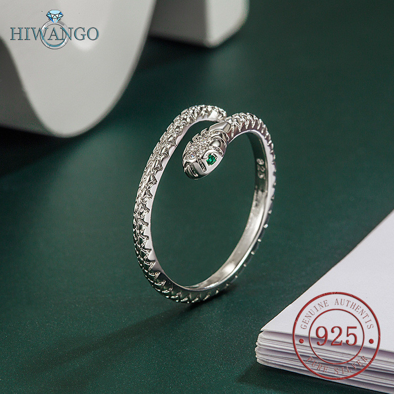 HIWANGO Cincin Ular Baru Wanita 925 Perak