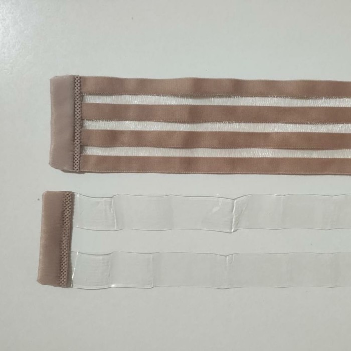 ⭐BISA COD⭐ tali belakang bra seamless pesta strapless transparan  cream garis