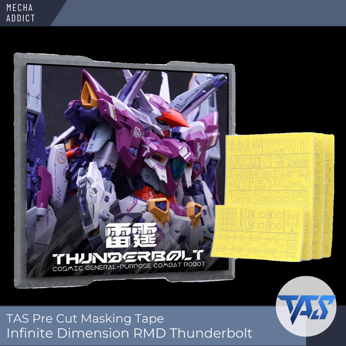 Pre-Cut Masking Tape for Infinite Dimension RMD Thunderbolt by TAS