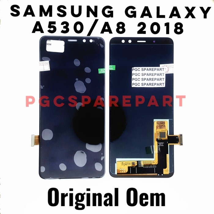 PSG99 Original Oem LCD Touchscreen Fullset Samsung Galaxy A530 - A8 2018 - Hitam