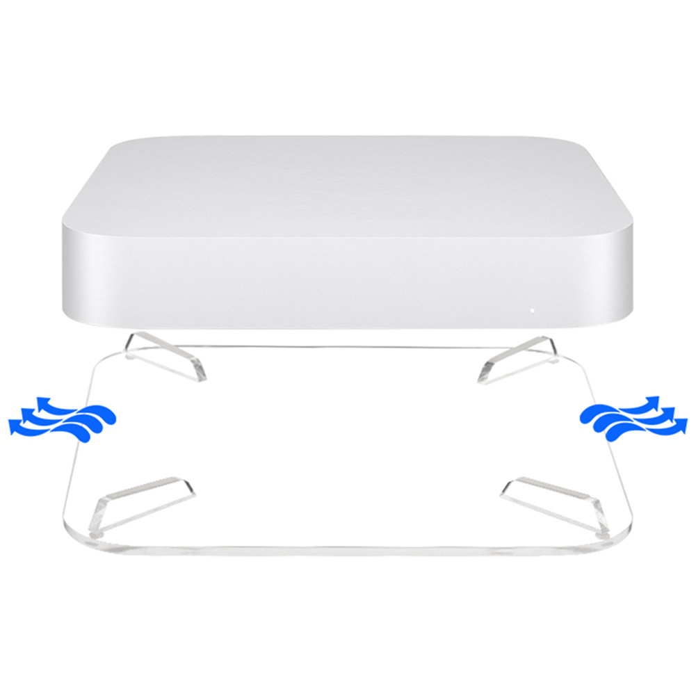 Acrylic Bracket Desk Holder Transparent Horizontal Stand Holder for Mac Mini 2010-2020 M1/M2 for Mac