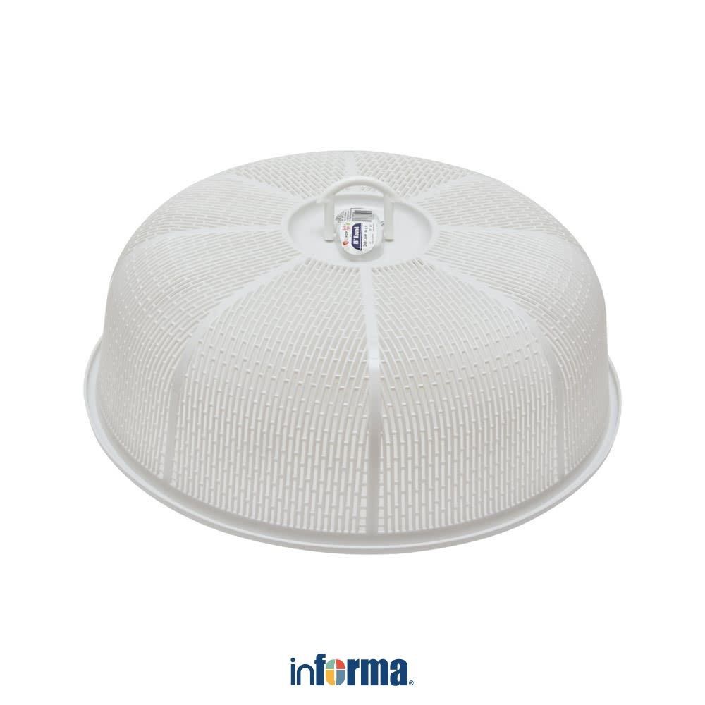 Informa Appetite 52.5 cm Tudung Saji Round - Putih Aksesoris Meja Makan Dish Cover Tutupan Hidangan 