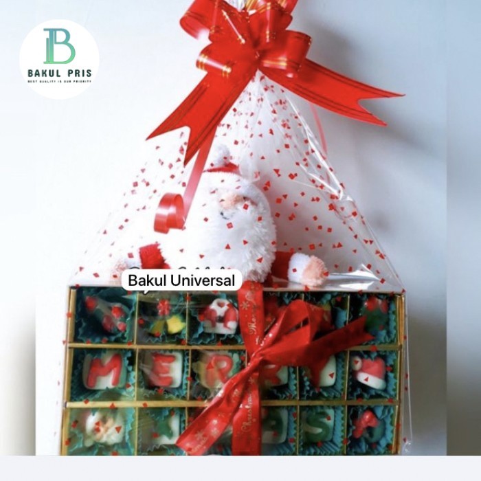 

Hampers Natal Coklat Sekat Christmas Edision isi 18 Sekat dan Boneka Santa Mini - AS5
