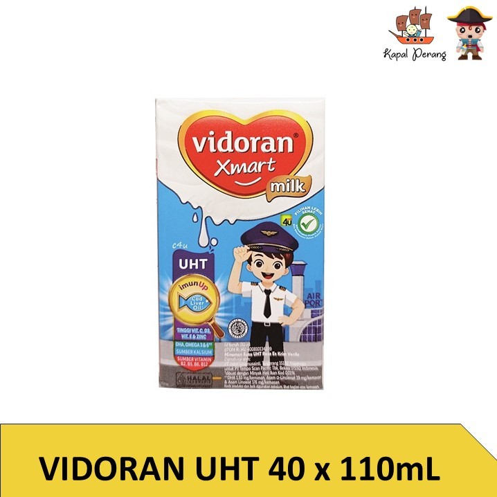

Vidoran Xmart UHT Susu Cair Ice Cream Vanilla [40pcs / 110 ml]