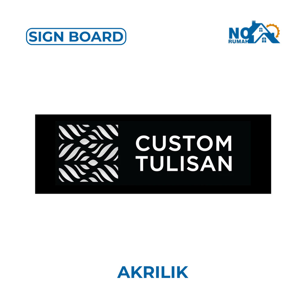 

Signage Custom Tulisan Acrylic Sign Board Print Signage Akrilik Nama Ruangan Dinding Papan Tempel Acrilic Print Label Dinding Pintu Kantor Restoran Petunjuk Toko