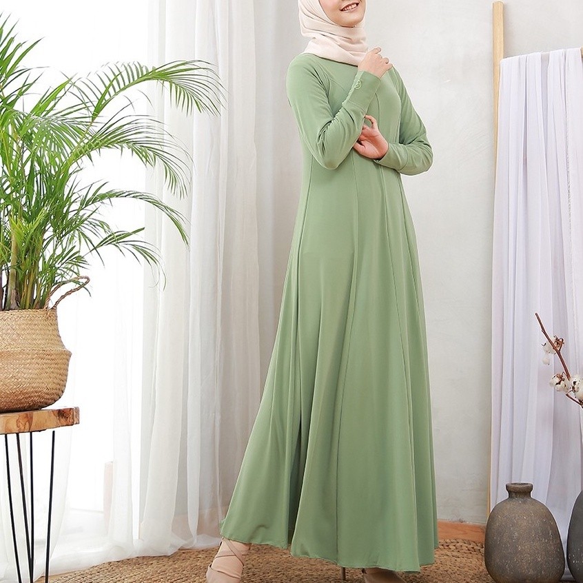 Irnanda Hijab - Gamis Diamond Polos Jersey Spandex Premium Inner Dress