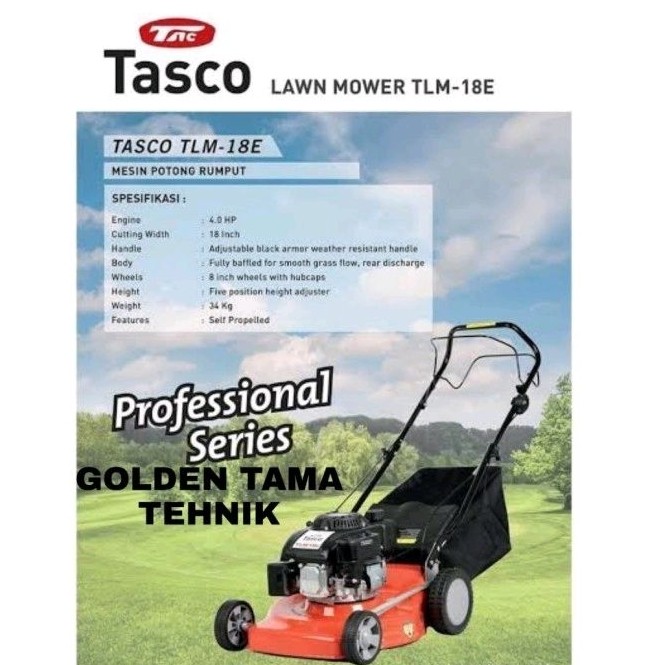 mesin potong rumput dorong atau lawn mower TASCO TLM 18E / TLM 18 E