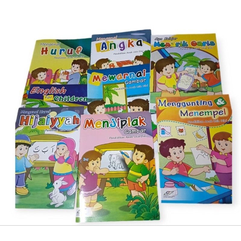 Mainan edukasi anak bagus Buku Anak PAUD Play Group / Buku Belajar Anak Untuk Pendidikan Anak Usia D