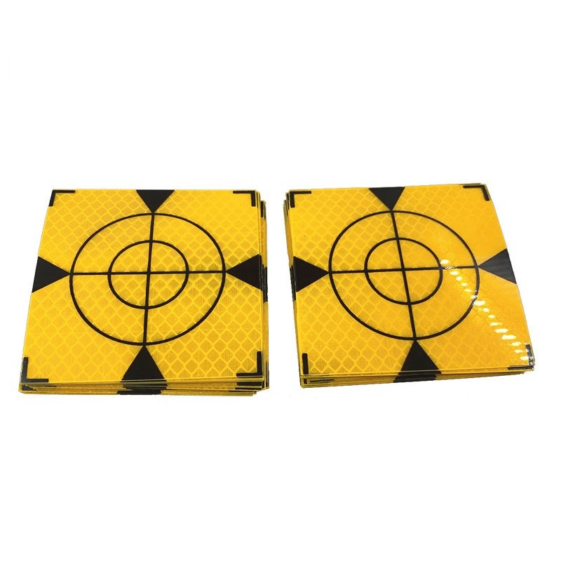 

5PCS Survey Reflector Sheet Sticker Target Leica Kuning Prisma Target Sticker Leica 50MM x 50MM