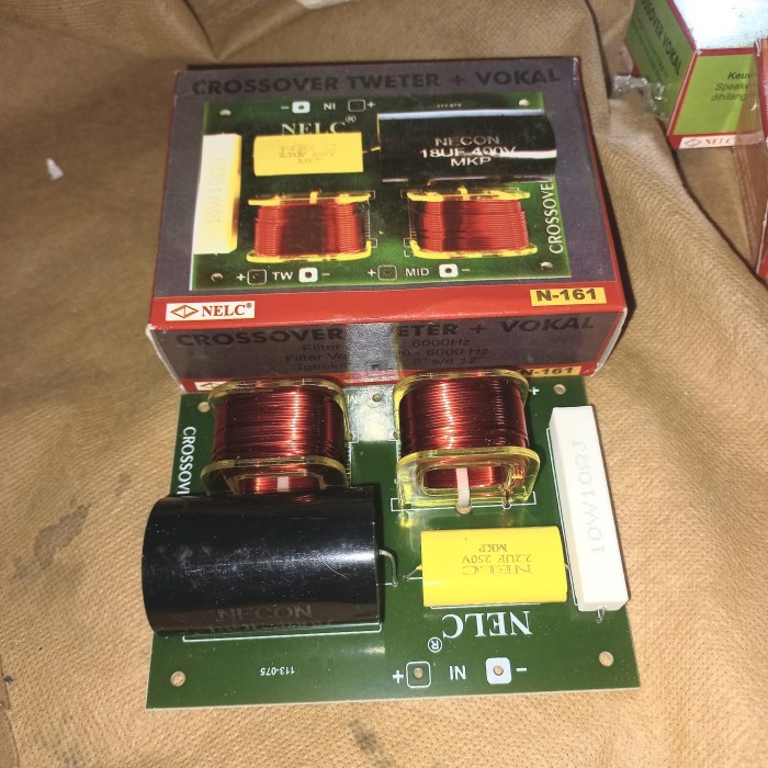 kit crossover pasif 2 way mid high tweeter midel midle crosover pasiv A