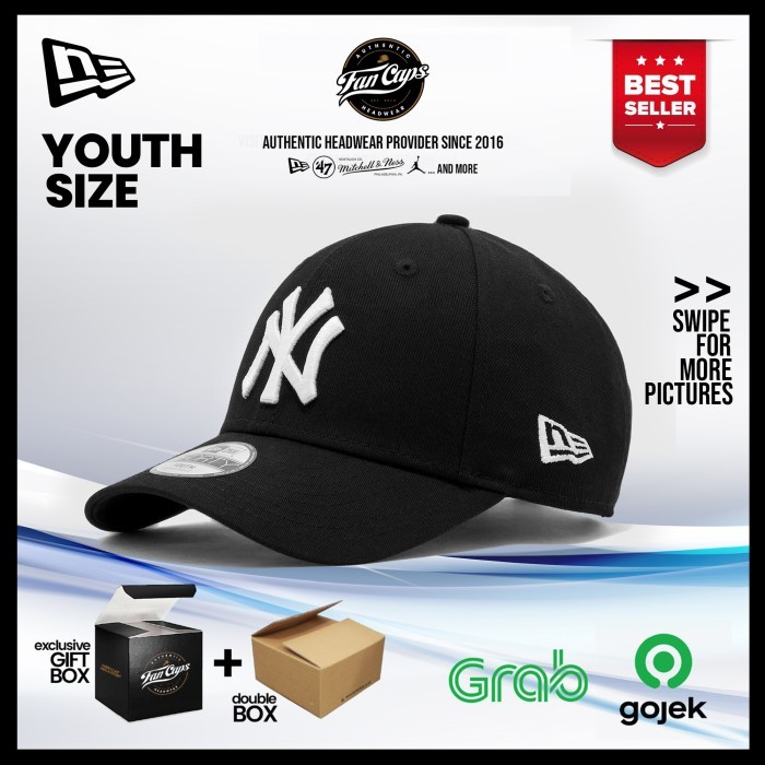 Online [AUTHENTIC] New York Yankees Black 9FORTY KIDS/YOUTH Cap