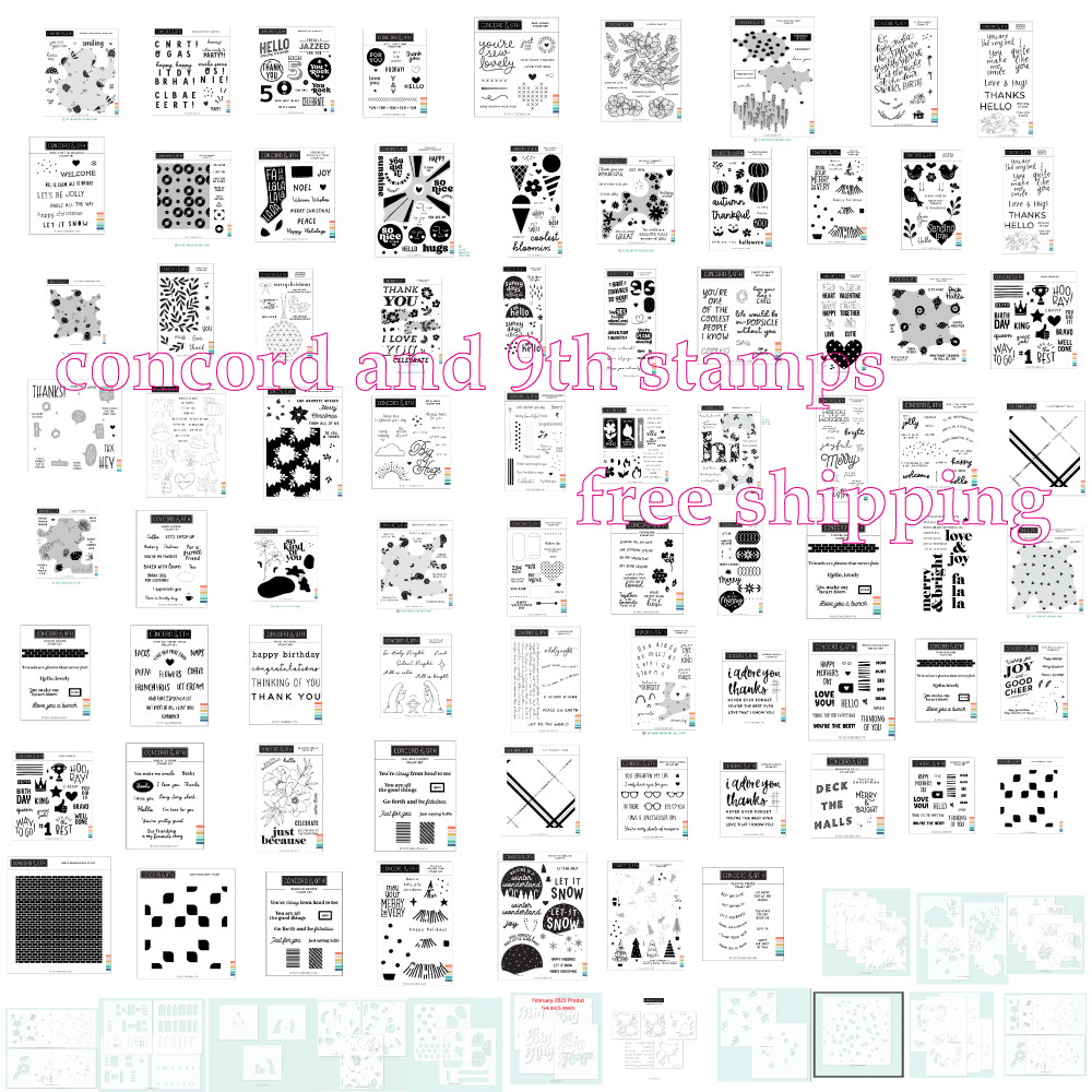

concordand9th stamps New flower Stamps for 2023 Scrapbook Diary Decoration Embossing Template Diy Paper Craft 2023