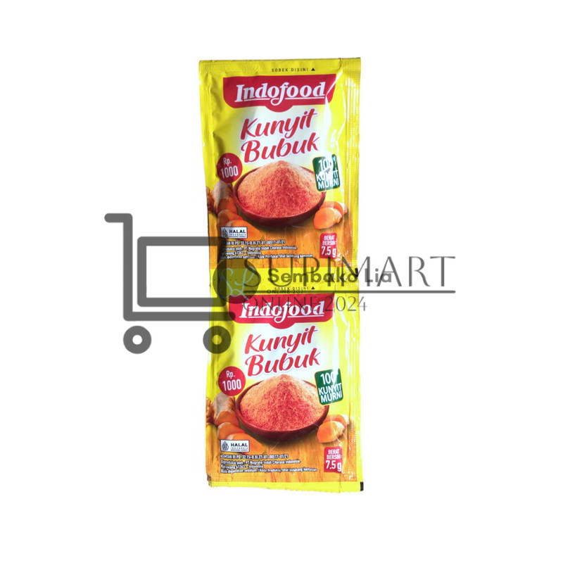 

Indofood Kunyit Bubuk 7.5gr Renteng Isi 12pc Sachet