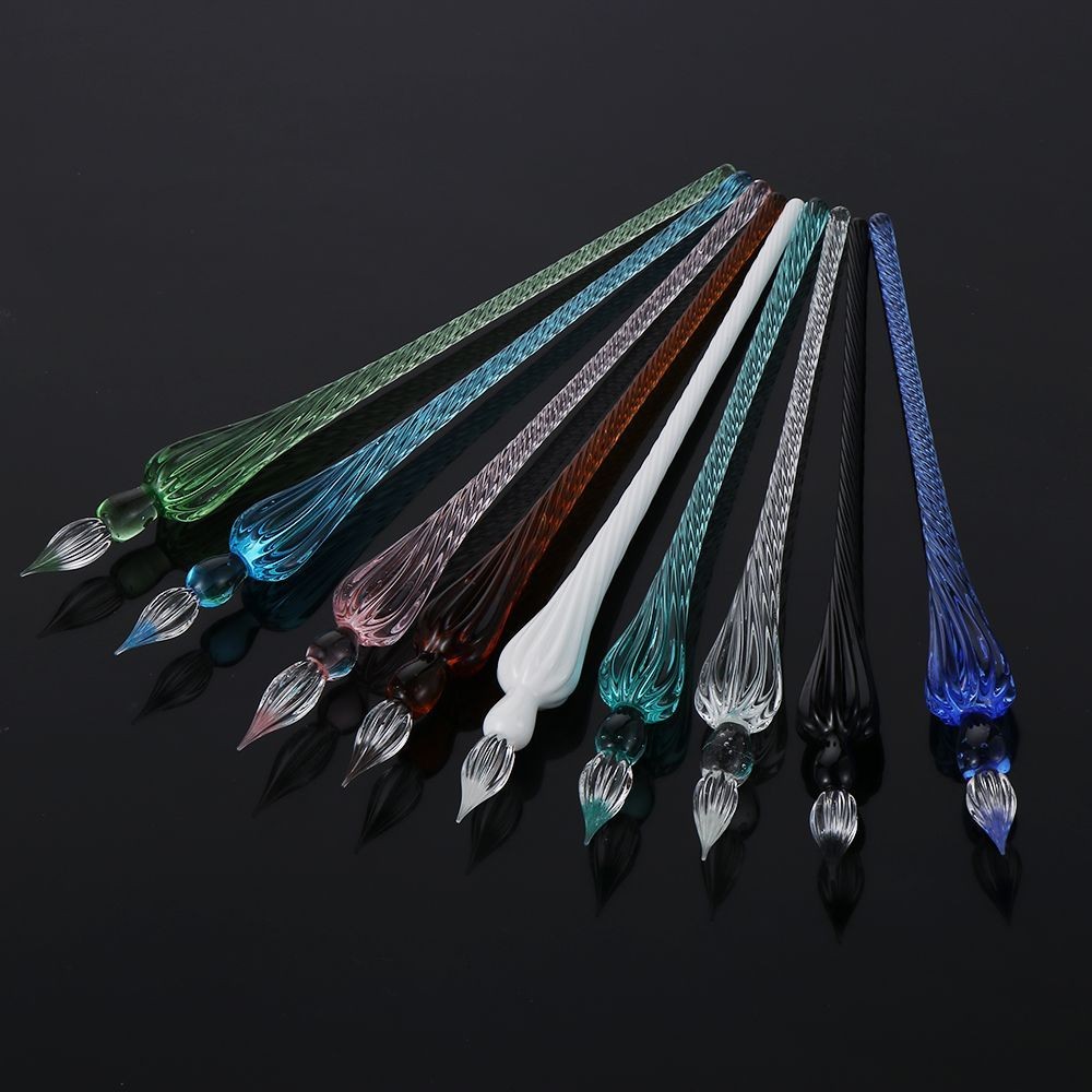 

1PC Vintage Glass Dip Dipping Pen Art Painting Supplies Filling Ink Signature Calligraphy Fountain Pen