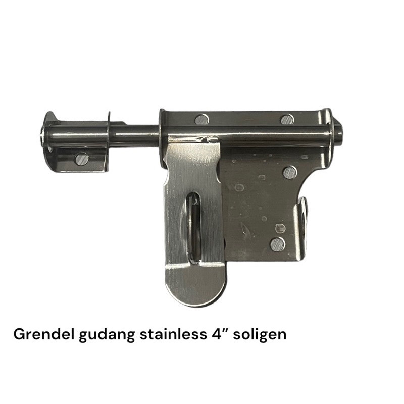 Grendel pintu overpal stainless 4” Soligen