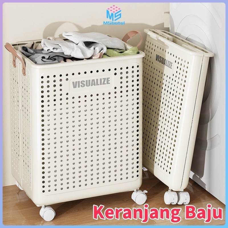 READY STOCK // Keranjang Pakaian Kotor Dan Bersih Keranjang Multifungsi Keranjang Baju Keranjang Rod
