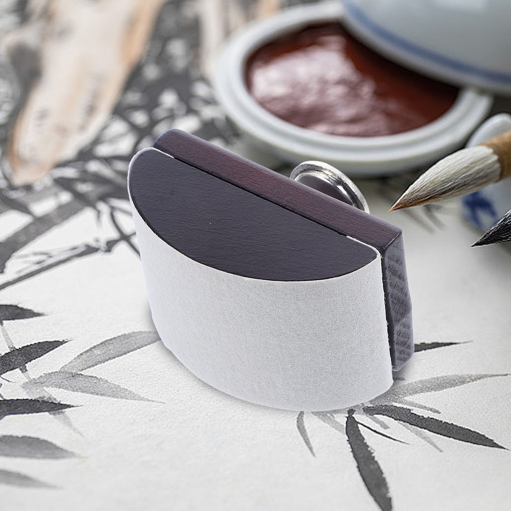 

Rocker Ink Absorber Creative Stamp Pens Vintage Blotter Aluminum Alloy Wooden for Writing