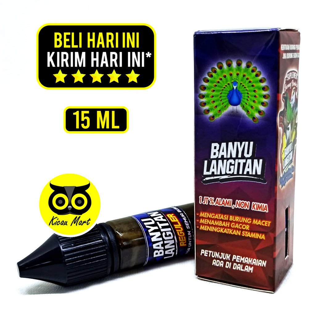 KICAU MART BANYU LANGITAN VITAMIN BURUNG ANTI SERAK MACET BUNYI OBAT PENGGACOR MURAI CUCAK PLECI KEN