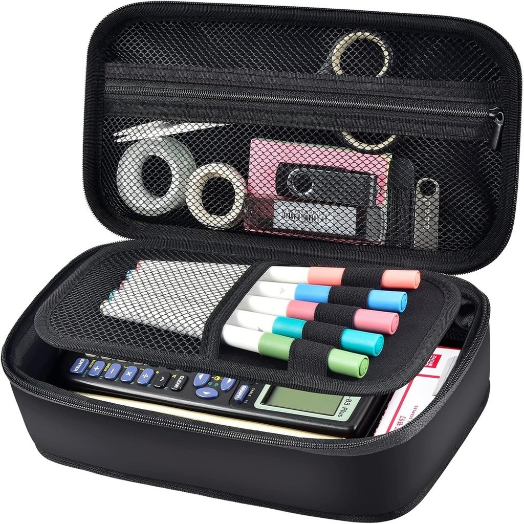 

Big Capacity Pencil Case, Large Hard Carrying Stationery Pen Pouch Bag Organizer for School College Office Teen Boys(Box Only)