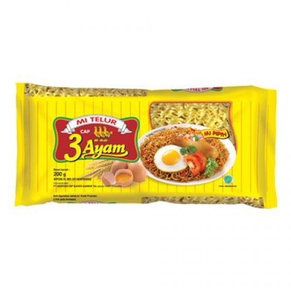 

MIE TELUR CAP 3 AYAM 200GR