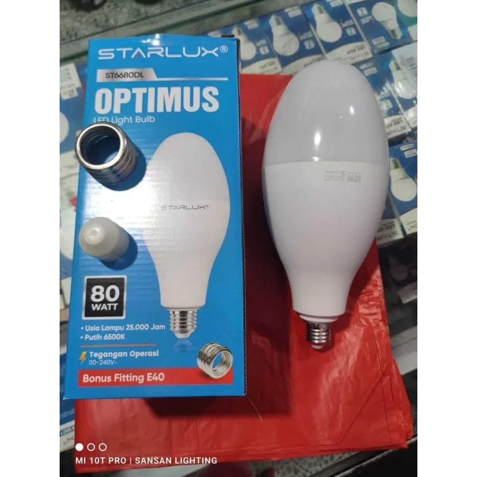LAMPU LED MERCURY STARLUX 80 WATT / LAMPU LED MERCURY 80 WATT