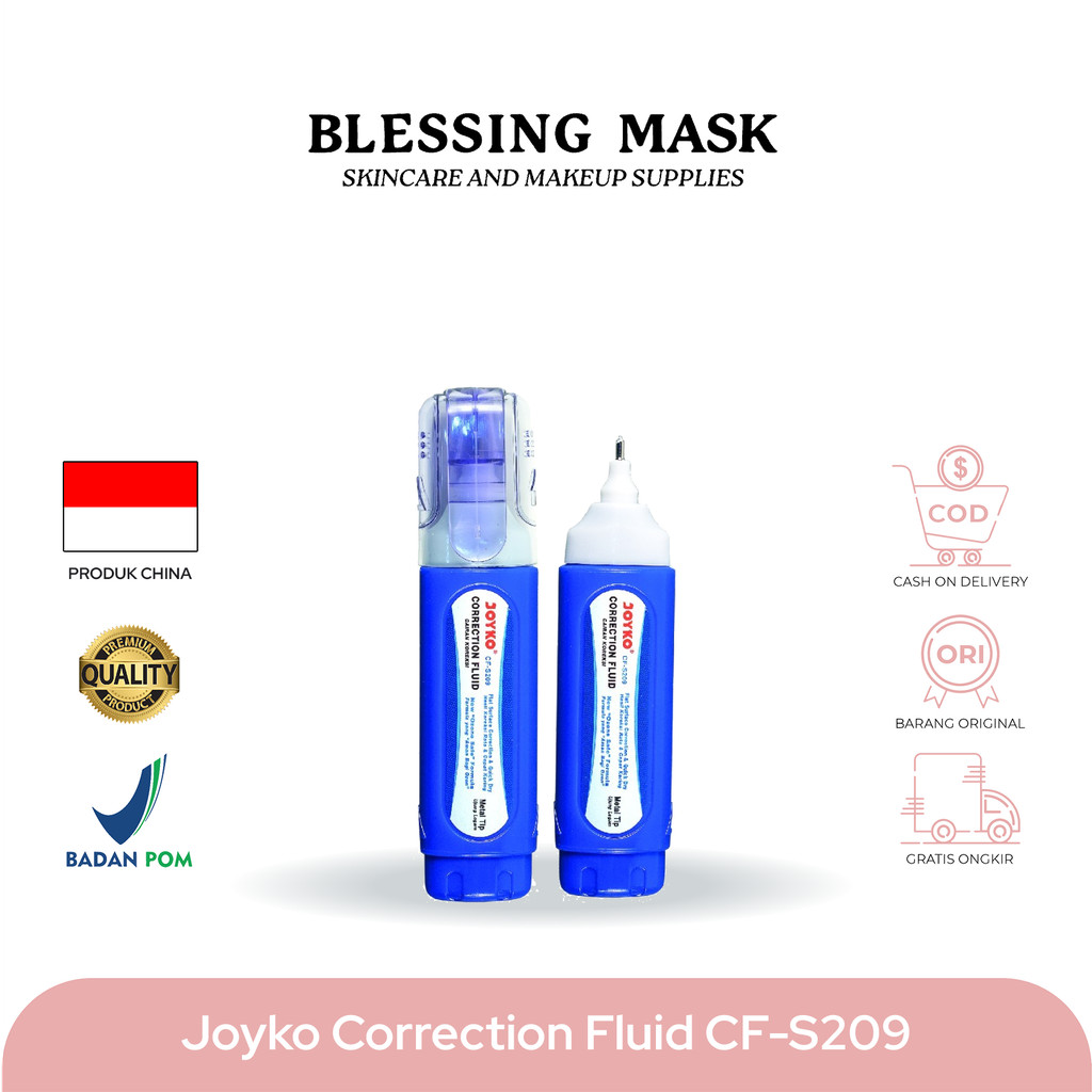 

JOYKO Correction Fluid CF - S209 | Tip Ex Cair S-209 | TipeX - Blessingmask ACC